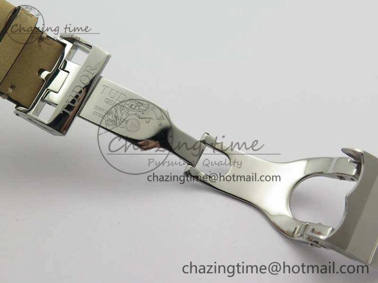 Heritage Chrono 79350 SS Best Edition Black Dial On Leather Strap A7750