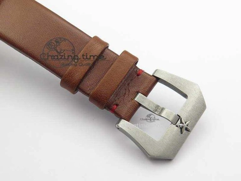 Heritage Pilot Ton-Up Aged SS Case Gray Dial On Leather Strap Jap Quartz