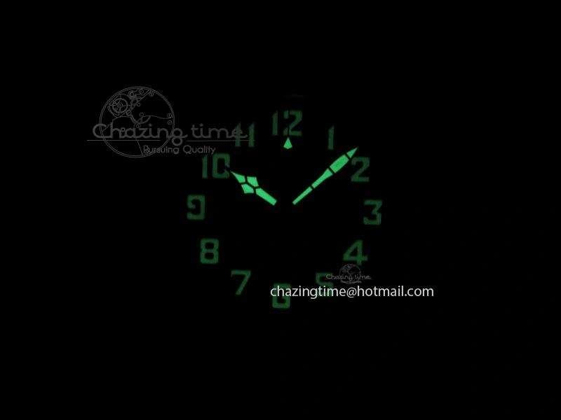 Heritage Pilot Ton-Up Aged SS Case V6F 1:1 Best Edition On Green Nubuck Strap A7750