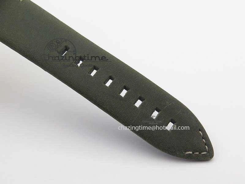Heritage Pilot Ton-Up RG Case Gray Dial On Green Leather Strap Jap Quartz