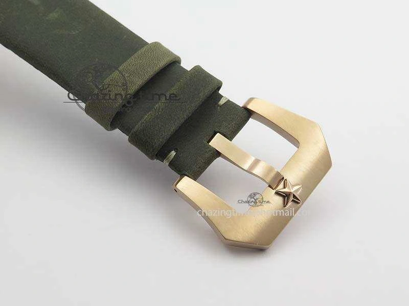 Heritage Pilot Ton-Up RG Case Gray Dial On Green Leather Strap Jap Quartz