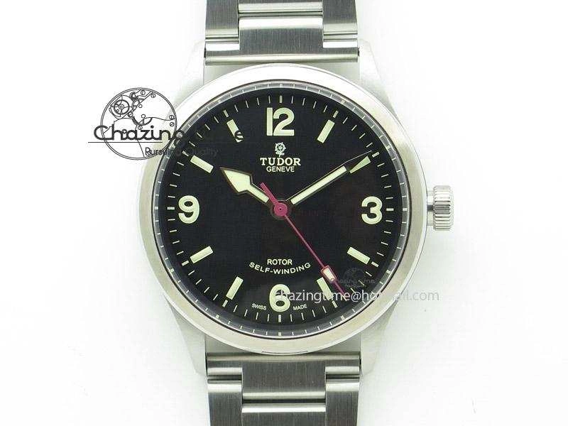 Heritage Ranger SS V6F 1:1 Best Edition Black Dial on SS Bracelet A2824 V2