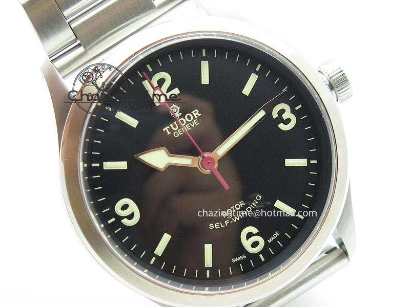 Heritage Ranger SS V6F 1:1 Best Edition Black Dial on SS Bracelet A2824 V2