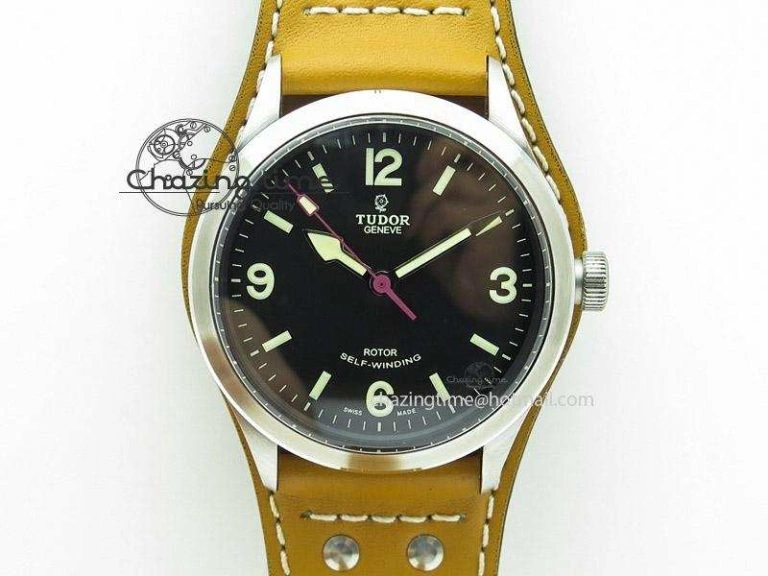 Heritage Ranger SS V6F 1:1 Best Edition Black Dial on SS Bracelet A2824 V2