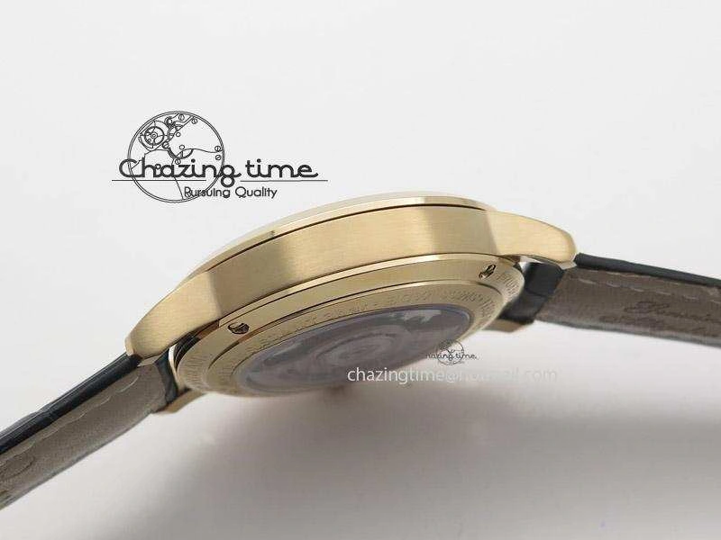 Heritage Spirit Moonphase RG Black Dial On Black Leather Strap MIYOTA 9015