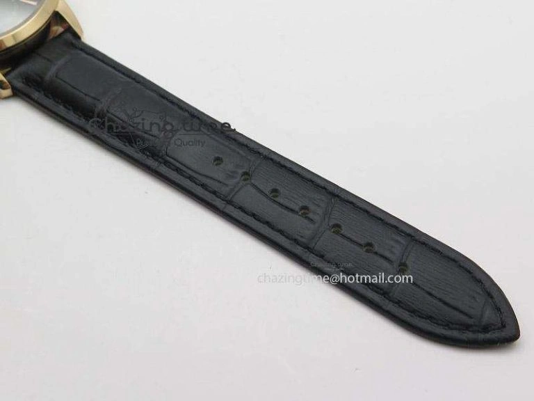 Heritage Spirit Moonphase RG Black Dial On Black Leather Strap MIYOTA 9015