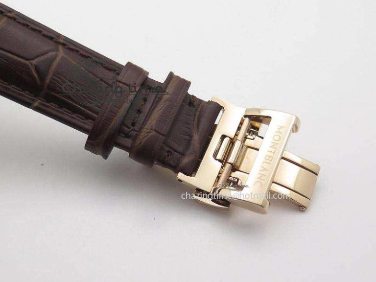 Heritage Spirit Moonphase RG Silver Dial On Brown Leather Strap MIYOTA 9015