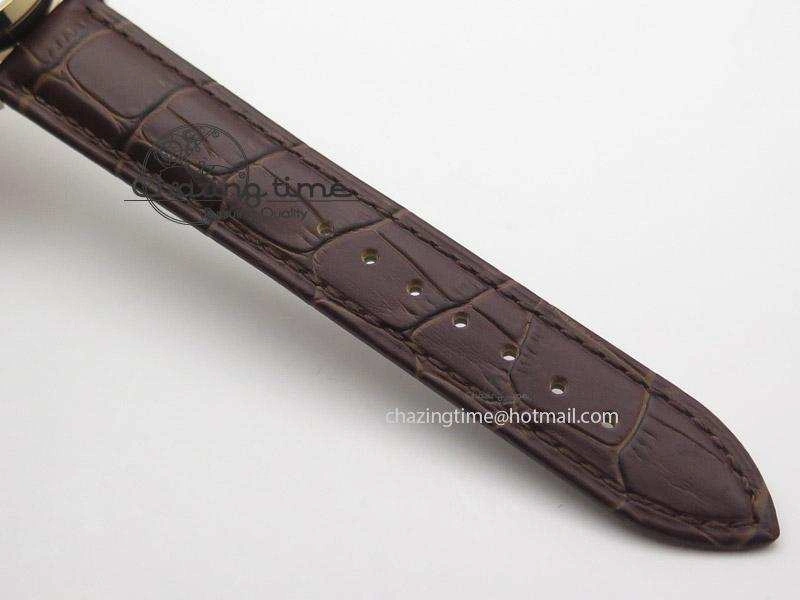 Heritage Spirit Moonphase RG Silver Dial On Brown Leather Strap MIYOTA 9015