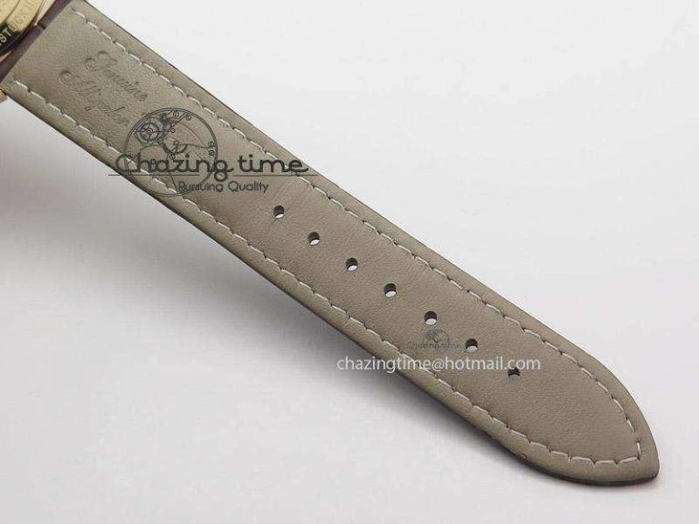 Heritage Spirit Moonphase RG Silver Dial On Brown Leather Strap MIYOTA 9015