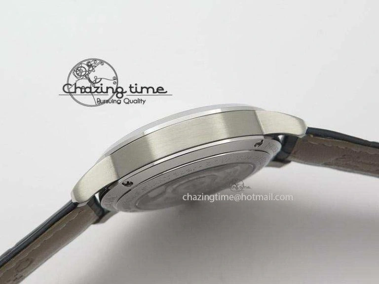 Heritage Spirit Moonphase SS Silver Dial SS Markers On Black Leather Strap MIYOTA 9015