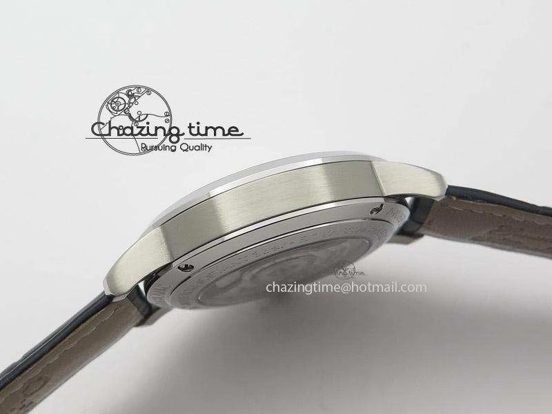Heritage Spirit Moonphase SS Silver Dial SS Markers On Black Leather Strap MIYOTA 9015