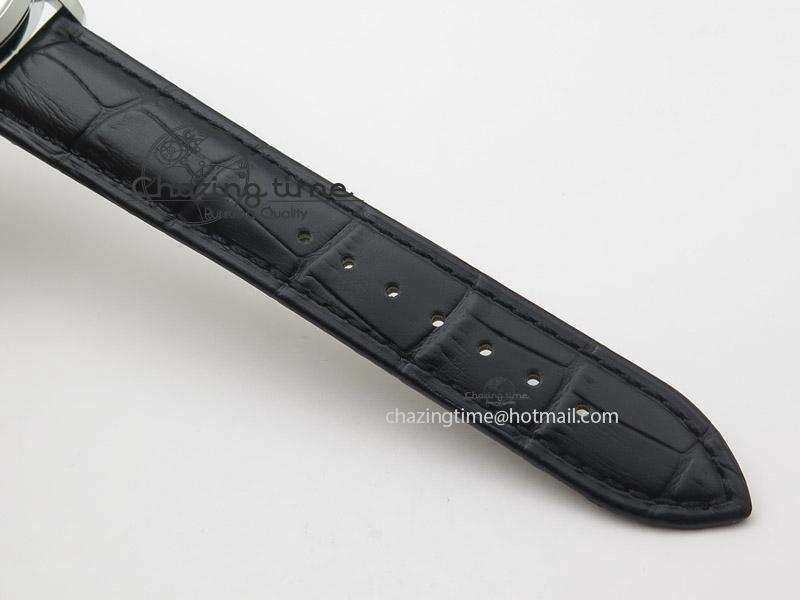 Heritage Spirit Moonphase SS Silver Dial SS Markers On Black Leather Strap MIYOTA 9015