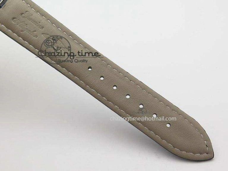 Heritage Spirit Moonphase SS Silver Dial SS Markers On Black Leather Strap MIYOTA 9015