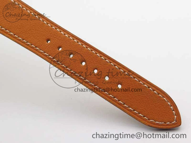 Heure H Ladies SS MKF 1:1 Best Edition White Dial On Leather Strap Swiss Quartz