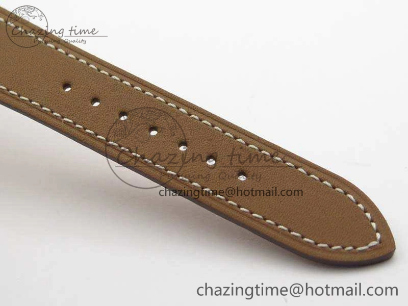 Heure H Ladies SS MKF 1:1 Best Edition White Dial On Leather Strap Swiss Quartz
