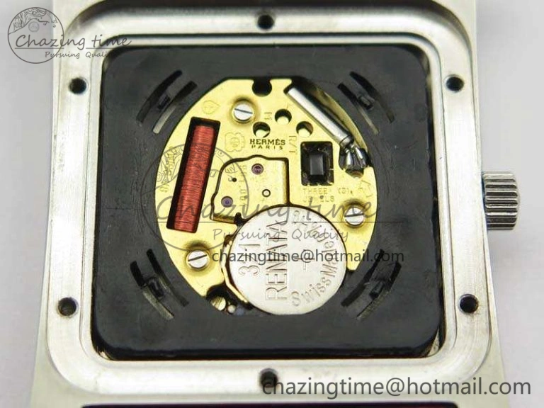 Heure H Ladies SS MKF 1:1 Best Edition White Dial On Leather Strap Swiss Quartz