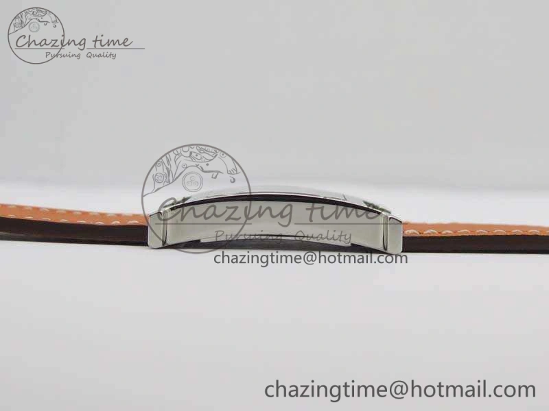 Heure H Ladies SS MKF 1:1 Best Edition White Dial On Leather Strap Swiss Quartz