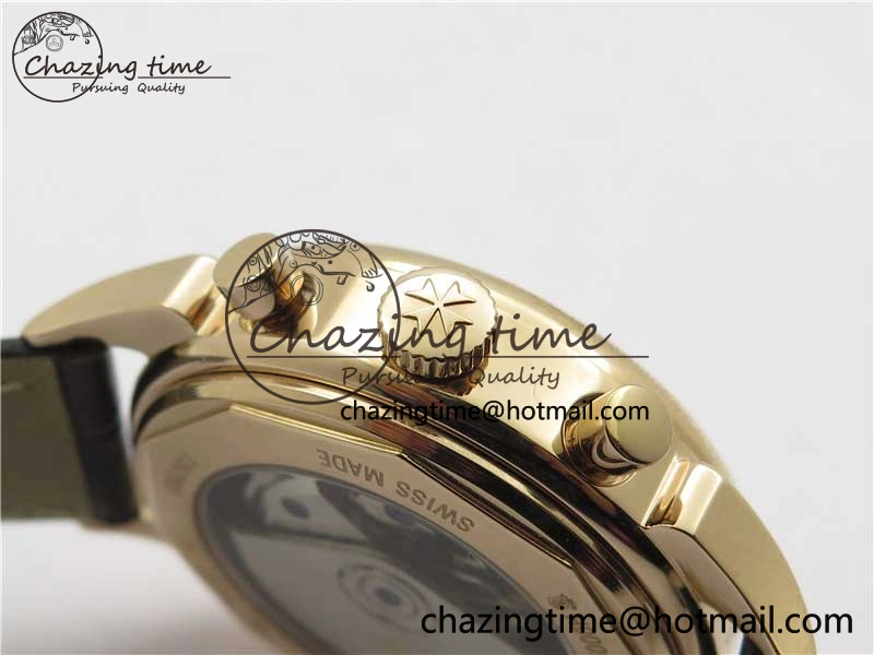Historiques 5000H RG AIF White Dial on Brown Leather Strap A7750