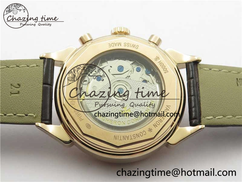 Historiques 5000H RG AIF White Dial on Brown Leather Strap A7750