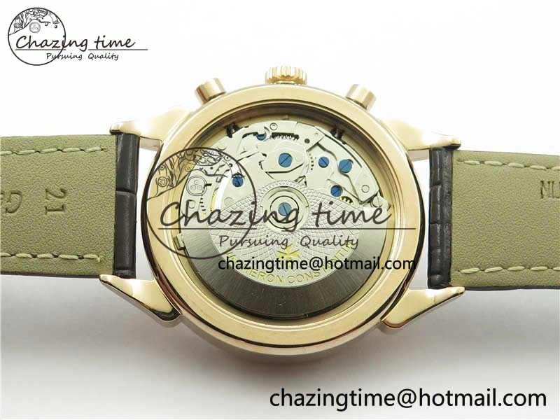 Historiques 5000H RG AIF White Dial on Brown Leather Strap A7750