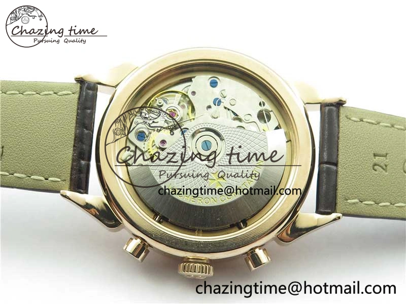 Historiques 5000H RG AIF White Dial on Brown Leather Strap A7750