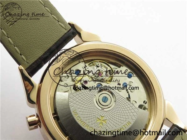 Historiques 5000H RG AIF White Dial on Brown Leather Strap A7750