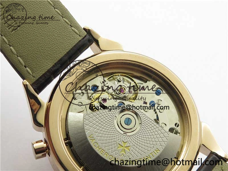 Historiques 5000H RG AIF White Dial on Brown Leather Strap A7750
