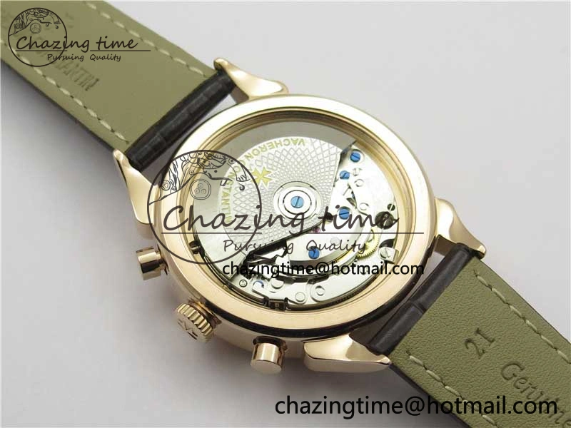 Historiques 5000H RG AIF White Dial on Brown Leather Strap A7750