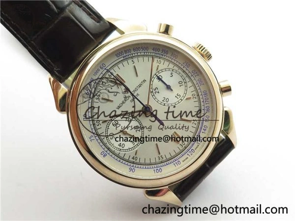 Historiques 5000H RG AIF White Dial on Brown Leather Strap A7750