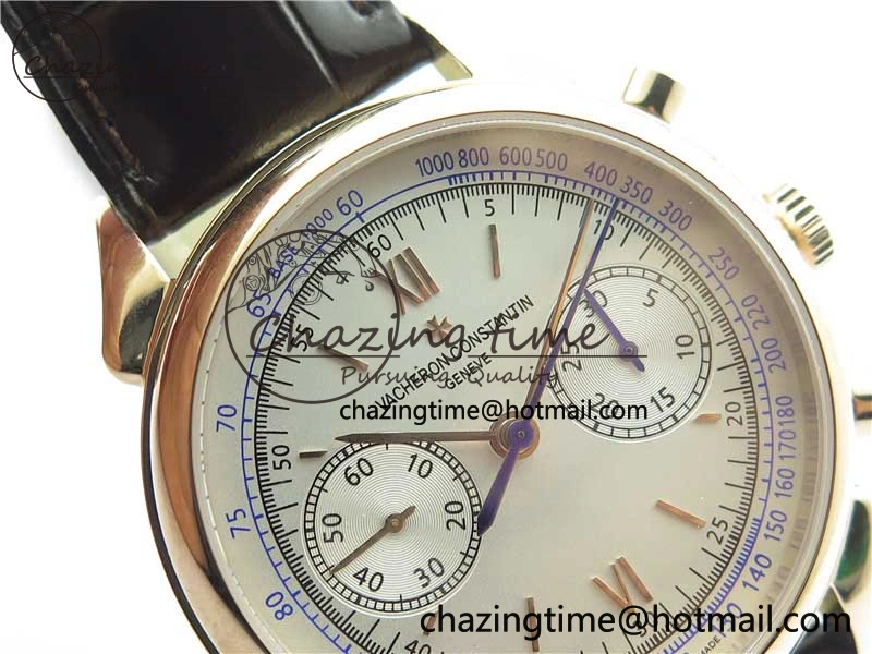 Historiques 5000H RG AIF White Dial on Brown Leather Strap A7750