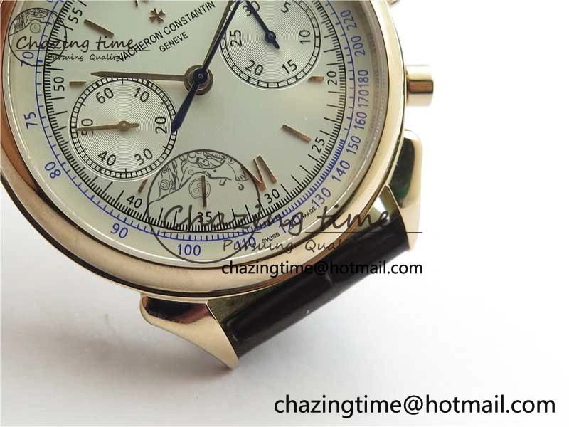 Historiques 5000H RG AIF White Dial on Brown Leather Strap A7750
