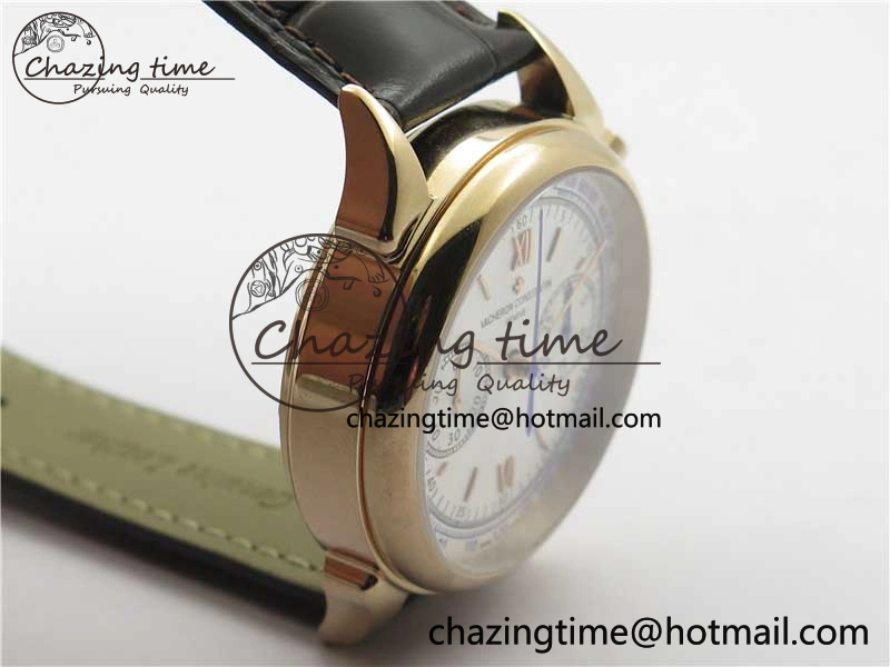Historiques 5000H RG AIF White Dial on Brown Leather Strap A7750