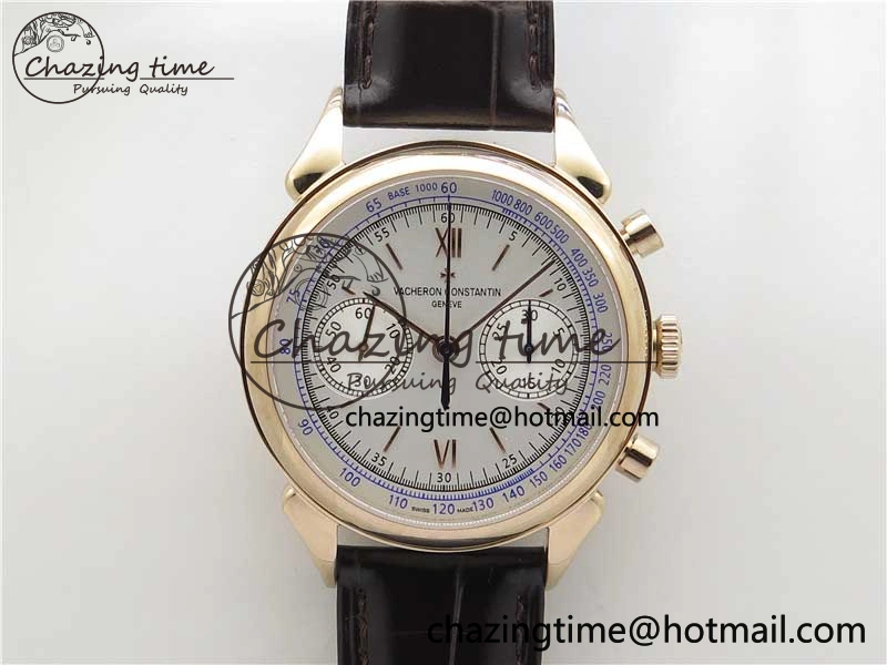 Historiques 5000H RG AIF White Dial on Brown Leather Strap A7750