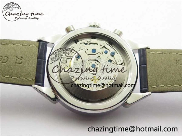 Historiques 5000H SS OXF White Blue Dial on Blue Leather Strap A7750
