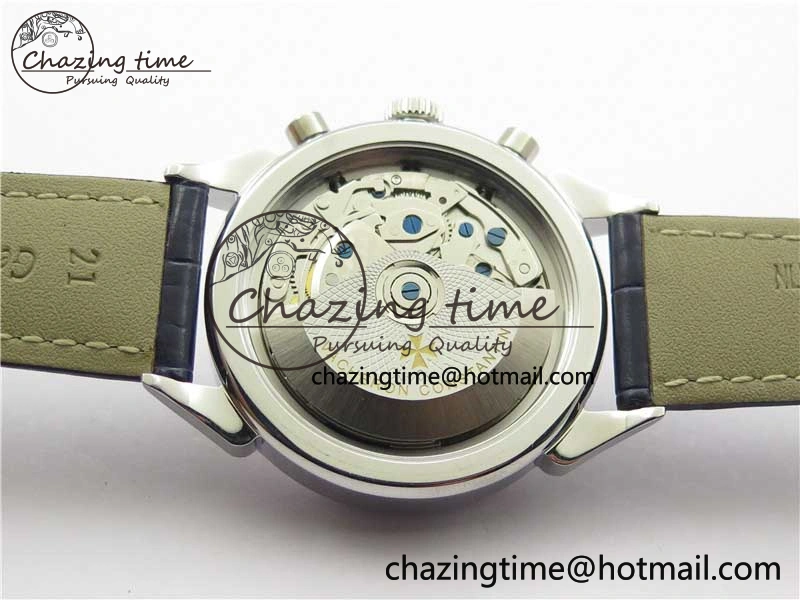 Historiques 5000H SS OXF White Blue Dial on Blue Leather Strap A7750