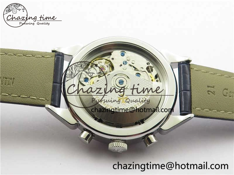 Historiques 5000H SS OXF White Blue Dial on Blue Leather Strap A7750