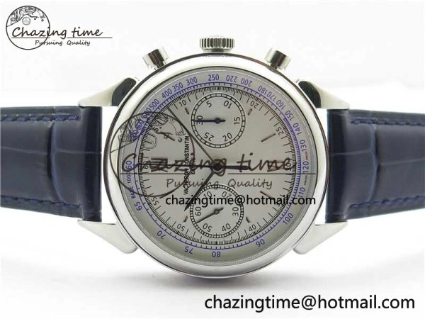 Historiques 5000H SS OXF White Blue Dial on Blue Leather Strap A7750