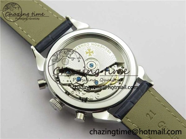 Historiques 5000H SS OXF White Blue Dial on Blue Leather Strap A7750