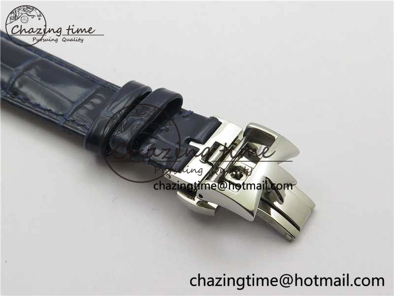 Historiques 5000H SS OXF White Blue Dial on Blue Leather Strap A7750
