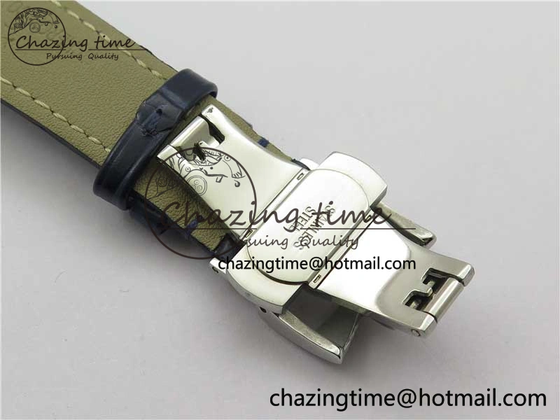Historiques 5000H SS OXF White Blue Dial on Blue Leather Strap A7750