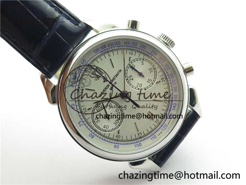 Historiques 5000H SS OXF White Blue Dial on Blue Leather Strap A7750