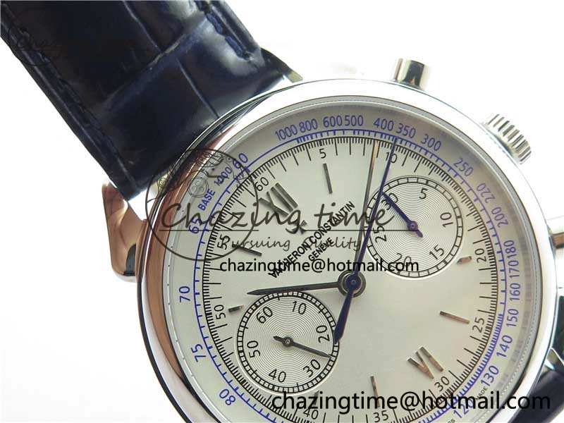 Historiques 5000H SS OXF White Blue Dial on Blue Leather Strap A7750