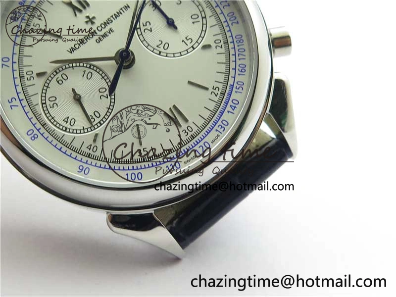 Historiques 5000H SS OXF White Blue Dial on Blue Leather Strap A7750