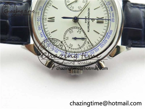 Historiques 5000H SS OXF White Blue Dial on Blue Leather Strap A7750
