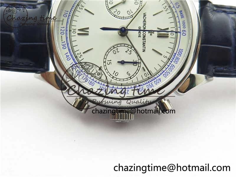 Historiques 5000H SS OXF White Blue Dial on Blue Leather Strap A7750