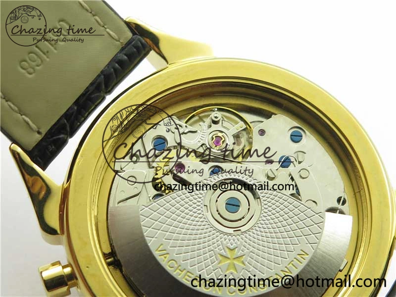 Historiques 5000H YG AIF White Dial on Black Leather Strap A7750