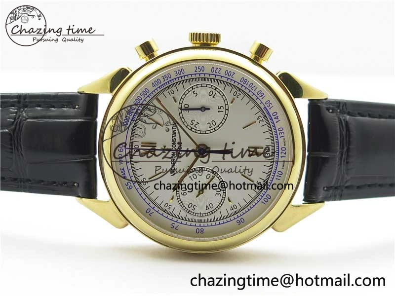 Historiques 5000H YG AIF White Dial on Black Leather Strap A7750