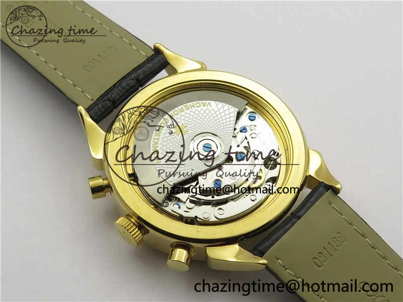 Historiques 5000H YG AIF White Dial on Black Leather Strap A7750