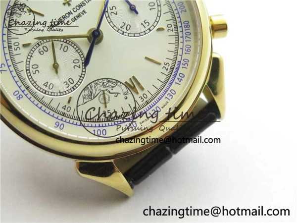 Historiques 5000H YG AIF White Dial on Black Leather Strap A7750