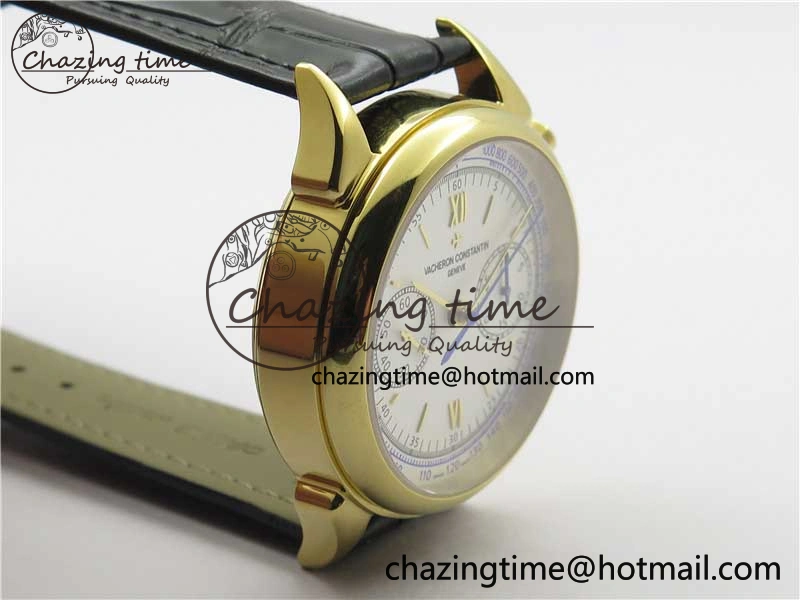 Historiques 5000H YG AIF White Dial on Black Leather Strap A7750